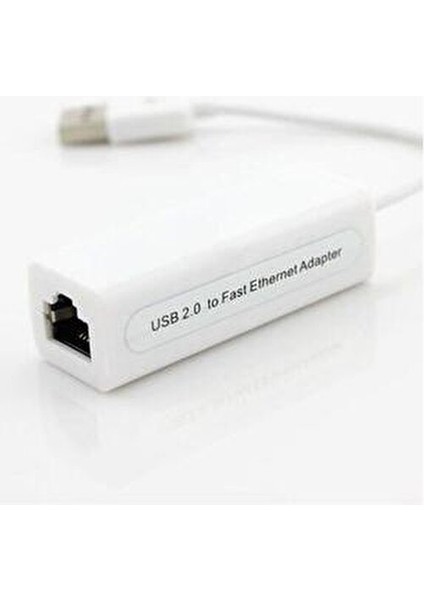 USB Ethernet Kartı Dönüştürücü Beyaz Renk 10/100Mbps Hızında İnternet Adaptörü fırsatları