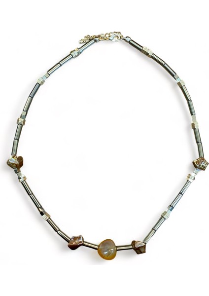 Dizili Taş Detaylı Kolye