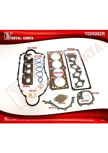 Mtxdpn Motor Takim Conta R19 1.6 Ie-Clio-Mgn K7J-K7M