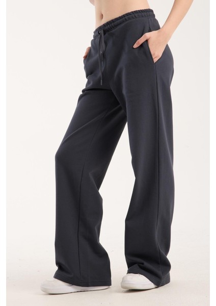 %100 Pamuk Geniş Paça Bağcıklı Kadın Pantolon/eşofman Altı indirimleri