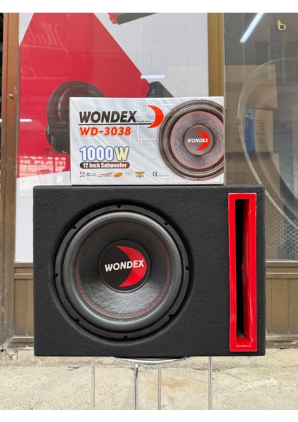 WD-3038 L Port Kabinli 30 cm Subwoofer Bas 1000WAT 350W Rms Bufır