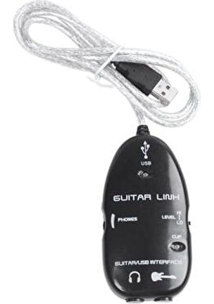 Usb Gitar Dönüştürücü 24-bit Ses Kalitesiyle Taşınabilir ve Uyumlu Cihaz