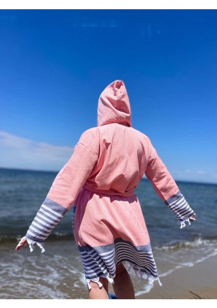 %100 Pamuklu, Kapüşonlu, Saçaklı, Unisex ,Havlu Peştemal Bornoz modelleri