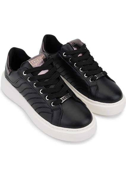 Kadın Suni Deri Siyah Sneakers & Spor Ayakkabı 1065 065 Bn Ayk SK25-26 Sıyah/platın fiyatları