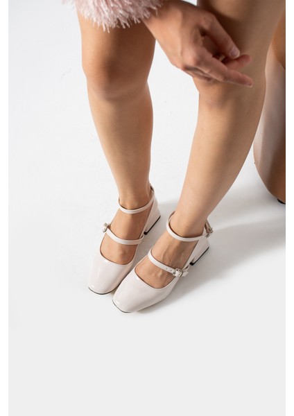 BA04594 Ten Rugan Kadın Bilekten Kemerli 3 cm Topuklu Ayakkabı - 39 fiyatları