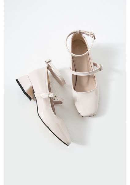 BA04594 Ten Rugan Kadın Bilekten Kemerli 3 cm Topuklu Ayakkabı - 39 fırsatları