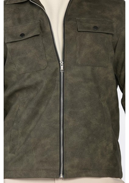 Erkek Slim Fit Suni Deri Ceket P-00018818 fırsatları