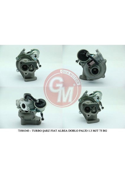 Mtxdpn Turbo Şarj Fiat Albea Doblo Palio Punto Fiorino Punto Evo 1.3 Mjt 70-75 Bg