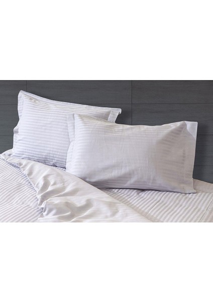 Pamuk Saten Jakarlı Gri Çift Kişilik Nevresim Takımı modelleri