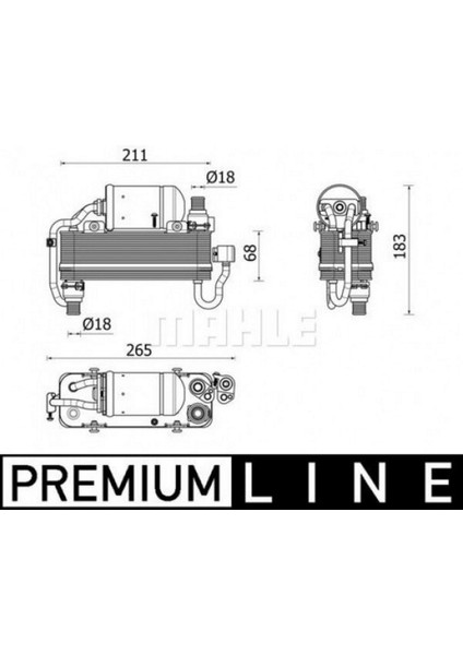 Mtxdpn Yag Sogutucu Radyatoru Premium Line Bmw G30 F90 G31 G32 G11 G12