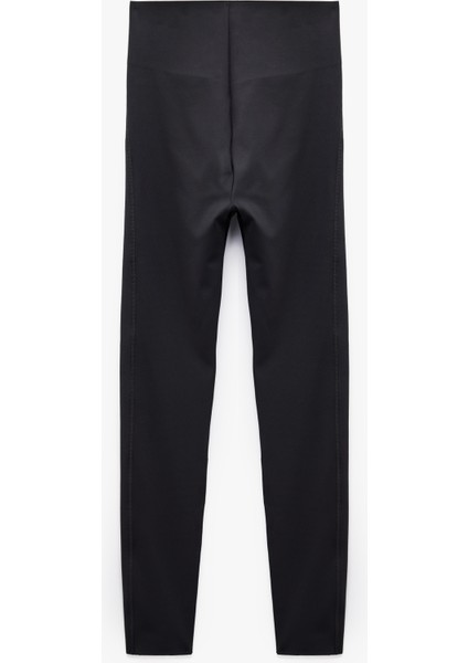 Yüksek Bel Interlok Bilek Boy Dar Kesim Spor Tayt fırsatları