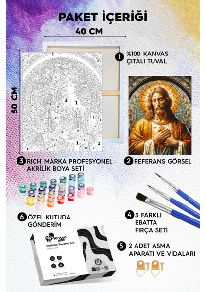 Isa'nın Gözyaşları Sayılarla Boyama Seti fiyatları