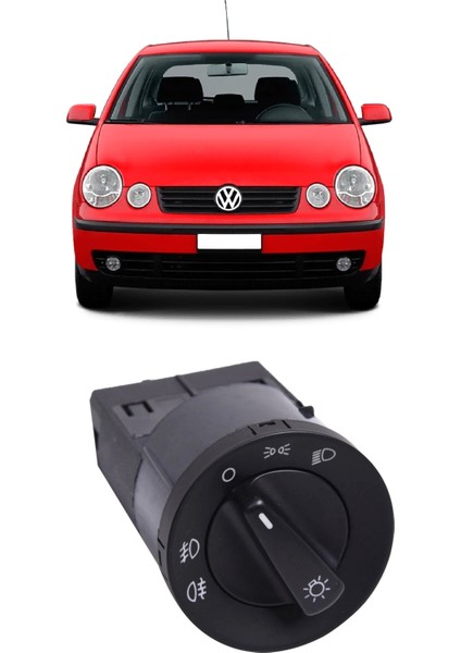 Vw Volkswagen Polo 2002- 2005 Uyumlu Ön Arka Sisli Far Açma Düğmesi Anahtarı 1C0941531