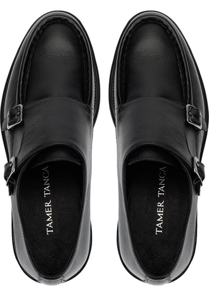 Erkek Hakiki Deri Siyah Casual Ayakkabı 537 3796 Erk Ayk SK25-26 Sıyah Shrnk indirimleri