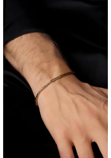 14 Ayar Altın Sativa Erkek Bileklik modelleri