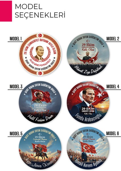 29 Ekim Atatürk Temalı Açacaklı Magnet | Cumhuriyet Bayramı Hediyelik ve Hatıra modelleri