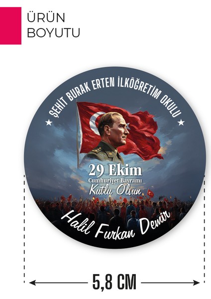 29 Ekim Atatürk Temalı Açacaklı Magnet | Cumhuriyet Bayramı Hediyelik ve Hatıra fırsatları