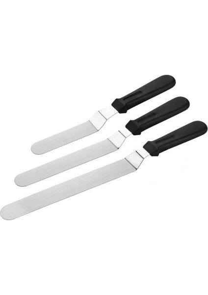 Narkalıp Paslanmaz Çelik Eğik Pasta Sıvama Spatulası Oval Uçlu Küçük Boy fırsatları