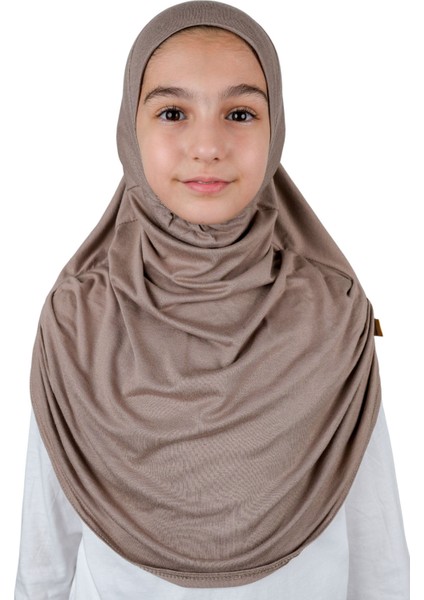 Pratik Hazır Geçmeli Çocuk Şal Kahve