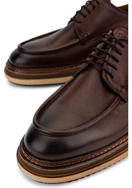 Erkek Hakiki Deri Taba Casual Ayakkabı 537 3810 Erk Ayk SK25-26 Taba Shrnkl modelleri