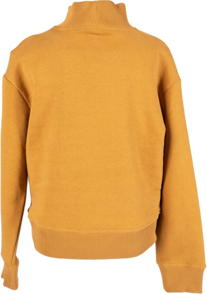 Organik Boğazlı Yaka Açık Kahve Kışlık Kız Çocuk Sweatshirt fırsatları