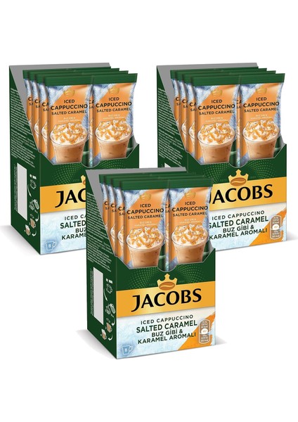 Iced Cappuccino Salted Caramel 20.3 gr 8 Li Kutu x 3 Adet