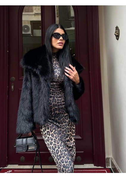 Kadın Yumoş Kürk Siyah