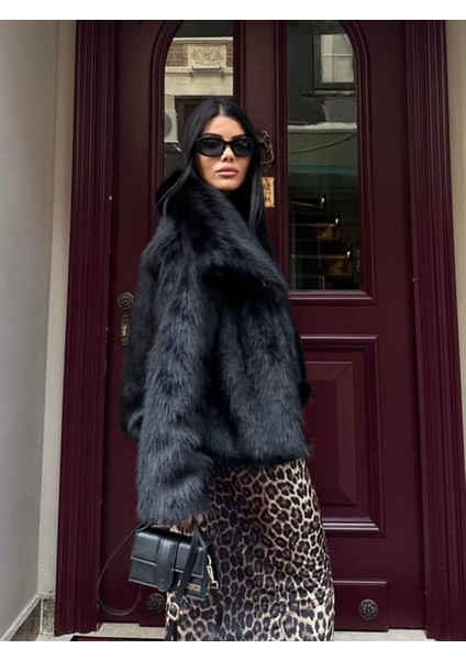 Kadın Yumoş Kürk Siyah modelleri