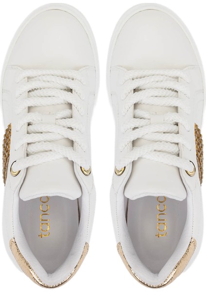 Kadın Suni Deri Beyaz Sneakers & Spor Ayakkabı 735 04 Bn Ayk SK25-26 Beyaz/dore indirimleri