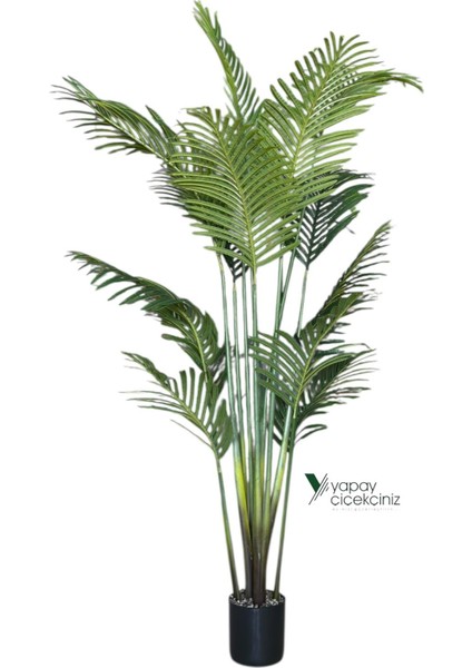 190 cm Islak Dokulu 14 Dallı Lüks Yapay Areka Ağacı fiyatları