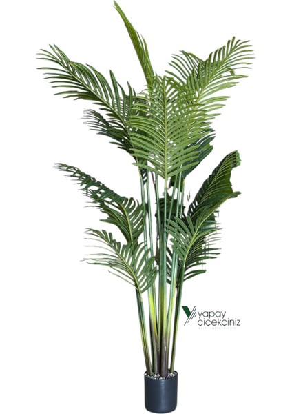 190 cm Islak Dokulu 14 Dallı Lüks Yapay Areka Ağacı fırsatları