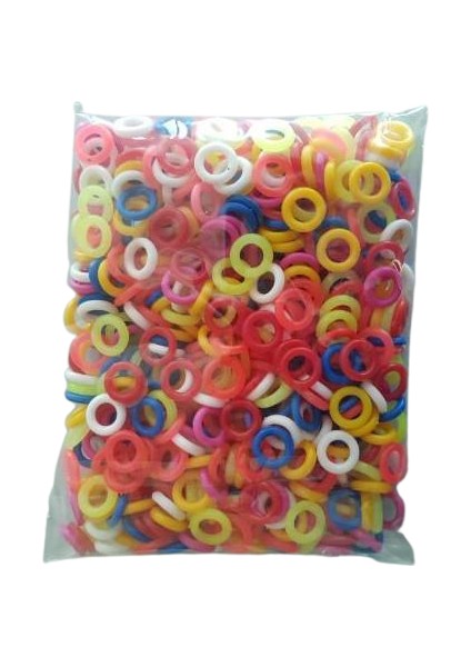 Cosar Güvercin Simit 1000 Adet Karışık Renkli Güvercin Klips Ayak Halka