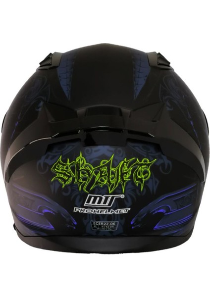 Motosiklet Kaskı Ecer 22.R06 Sertifikalı Double Vizör Full Face Kask Mision Blue fiyatları