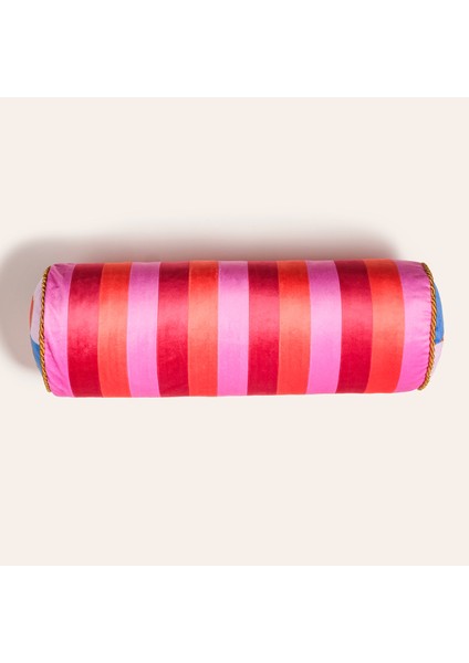 Hansı Dijital Baskılı Dolgulu Kırlent 17x47 Cm Kırmızı - Pembe