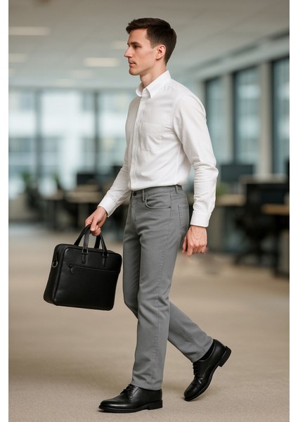 Cedy Denım Erkek Yüksel Bel Bol Kesim Boru Paça Martin Kot Pantolon Reguler Fit Jean - C336