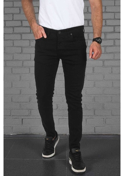 Siyah Likralı Jeans Skinny Fit Esnek Kot Pantolon 2004157 fırsatları