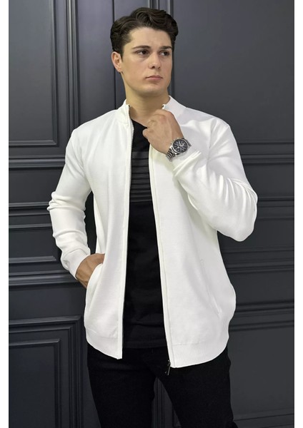 Erkek Fermuarlı Triko Hırka P-00018572