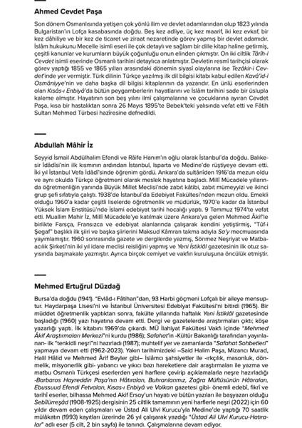 Peygamber Efendimiz - Ahmed Cevdet Paşa modelleri