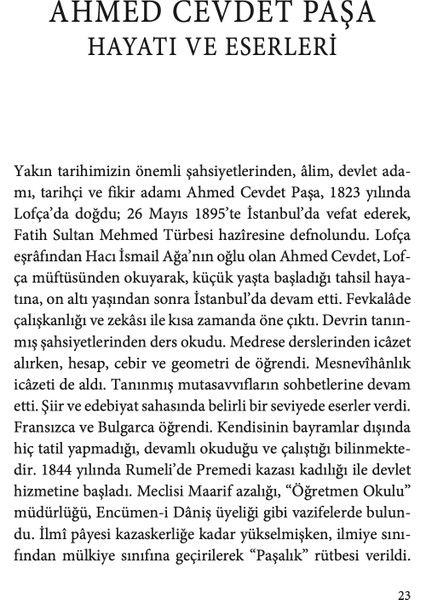 Peygamber Efendimiz - Ahmed Cevdet Paşa