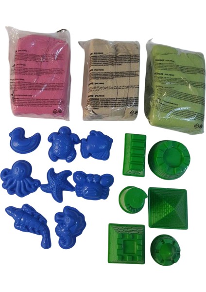 3000 gr Kinetik Kum + 13 Kalıp Hediyeli