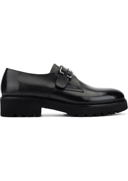 Erkek Hakiki Deri Siyah Klasik Ayakkabı 1170 49 Erk Ayk SK25-26 Sıyah Fnsj