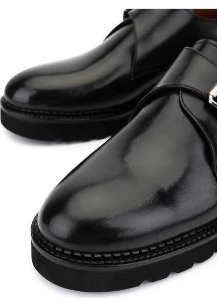 Erkek Hakiki Deri Siyah Klasik Ayakkabı 1170 49 Erk Ayk SK25-26 Sıyah Fnsj modelleri