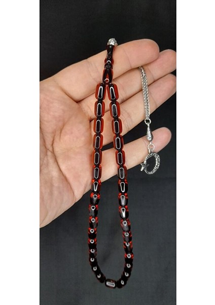 Çubuk Kehribar Tesbih Kahverengi Renk Kapsül Kesim T-405 fiyatları