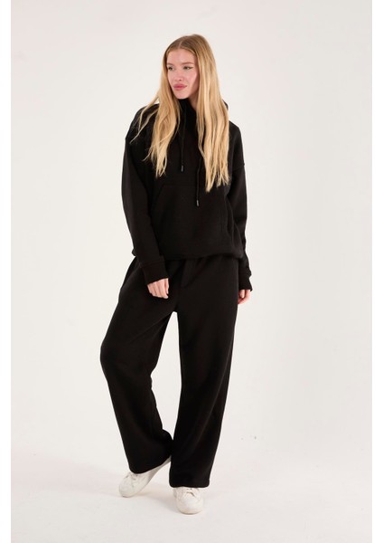 Q-4008 Kapüşonlu Üç Ip Şardonlu Sweat fırsatları