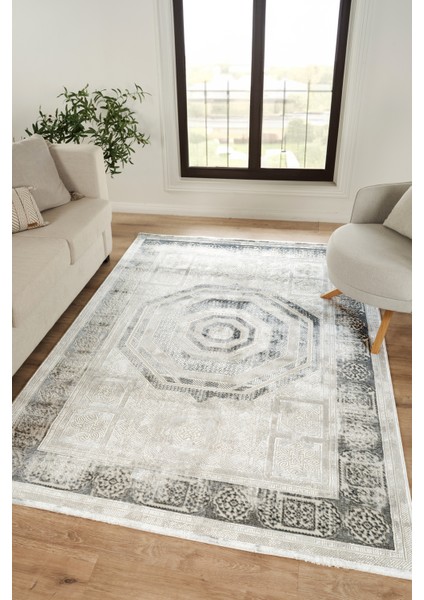 Modern Dokuma Halı Bej Yumuşak Dokulu Premium Salon Oturma Odası Yolluk Mutfak Halısı