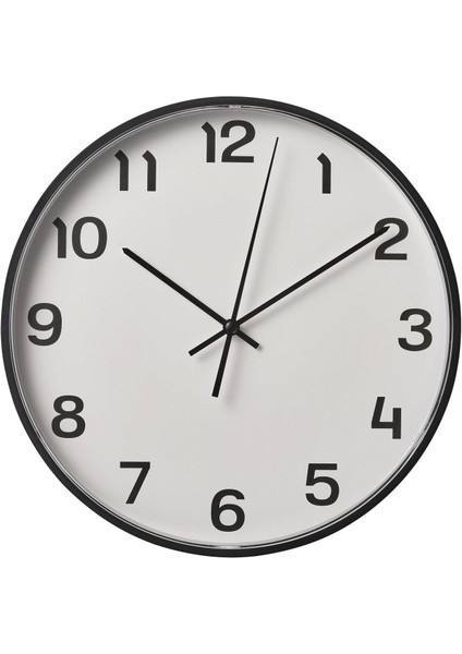 Pluttıs Duvar Saati Siyah 28 cm