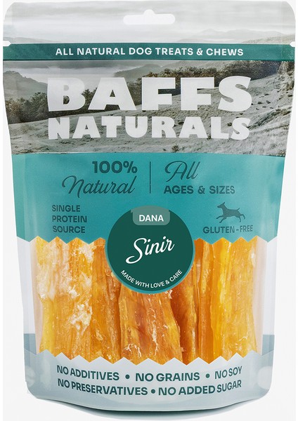 Baffs Naturals Dana Sinir Doğal Çiğnemelik Köpek Ödül Maması 100 gr