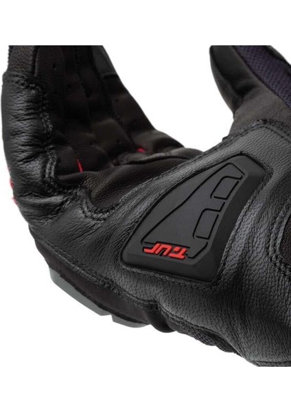 T.ur G-Four Yazlık Korumalı Motosiklet Eldiveni Siyah Kırmızı fırsatları