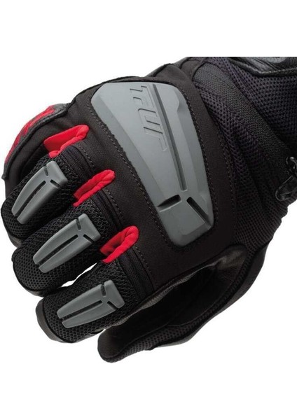 T.ur G-Four Yazlık Korumalı Motosiklet Eldiveni Siyah Kırmızı indirimleri