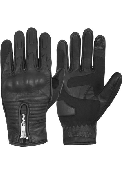 Thebikerjeans Retro Deri Korumalı Motosiklet Eldiveni Siyah fırsatları